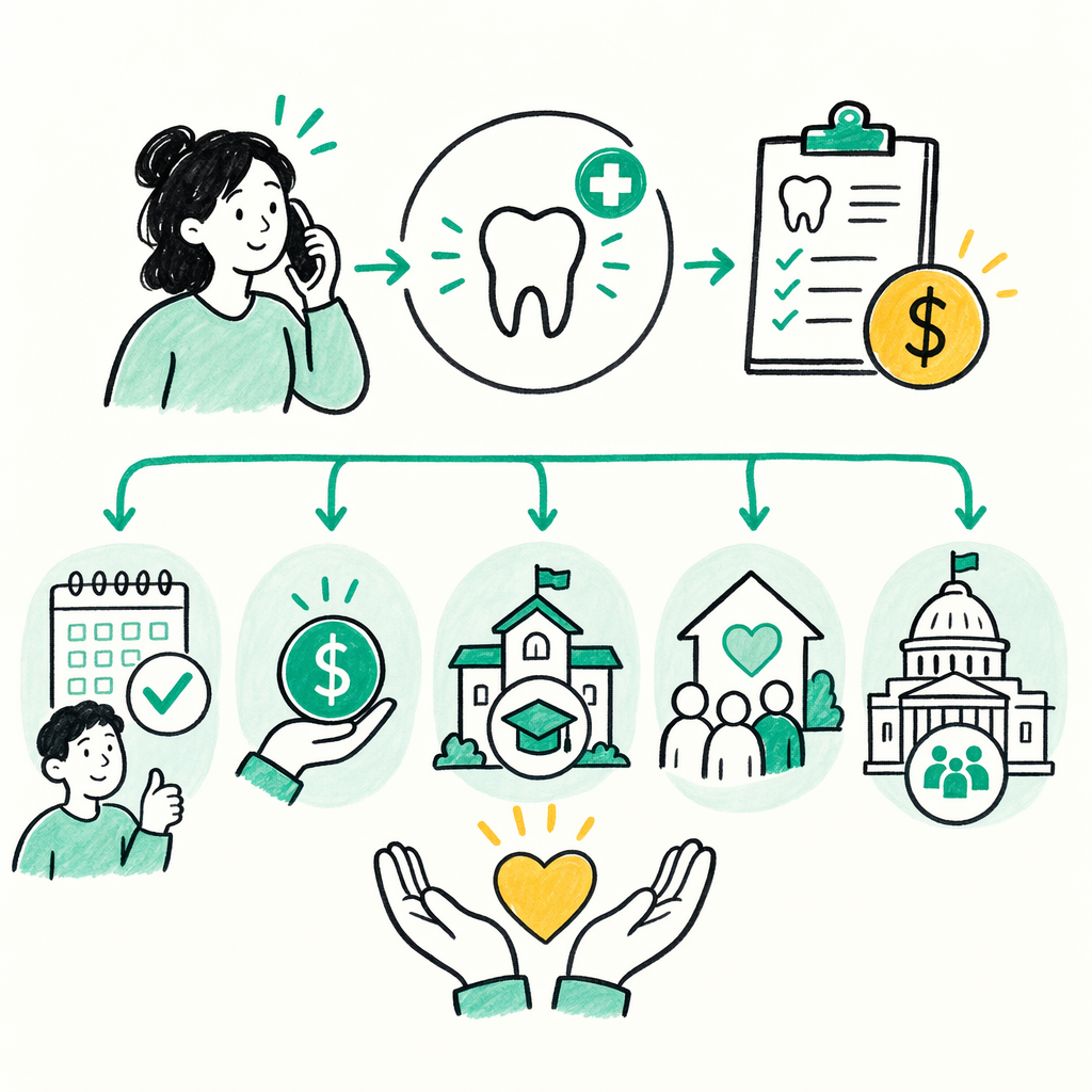 Illustration: Paying for emergency dental care without insurance