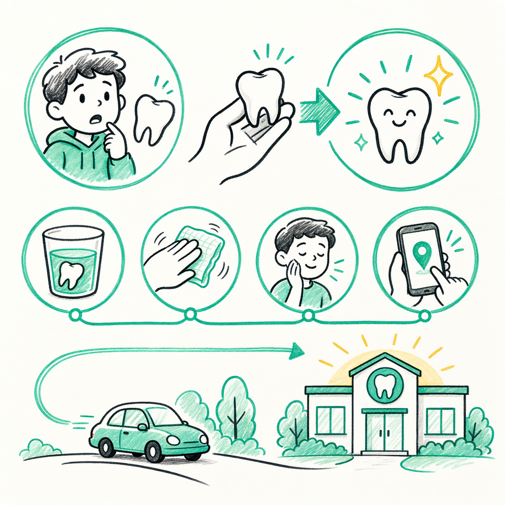 Illustration: Can a knocked-out tooth be saved?