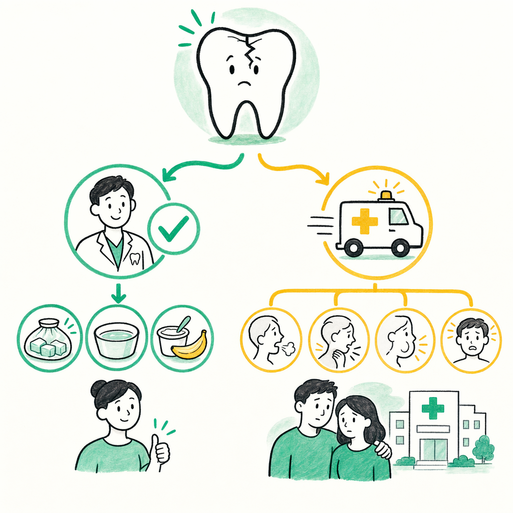 Illustration: Cracked tooth — what to do right now