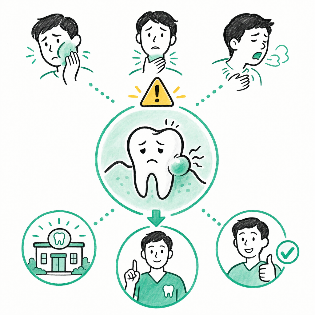 Illustration: Dental abscess warning signs you shouldn't ignore