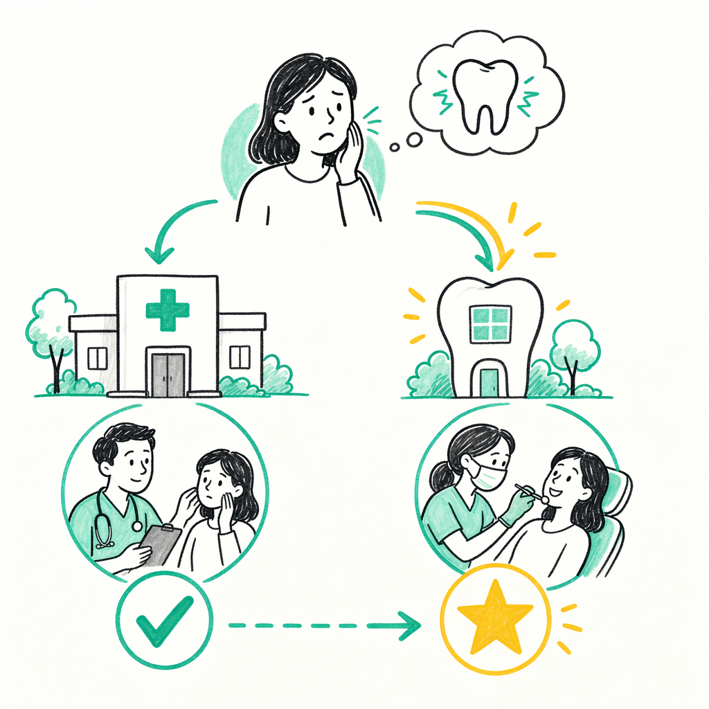 Illustration: Can urgent care help with tooth pain?