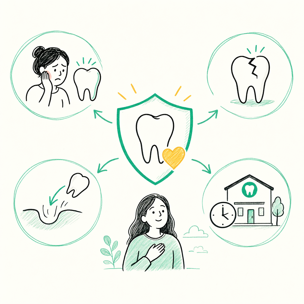 What emergency dental care without insurance means — illustration
