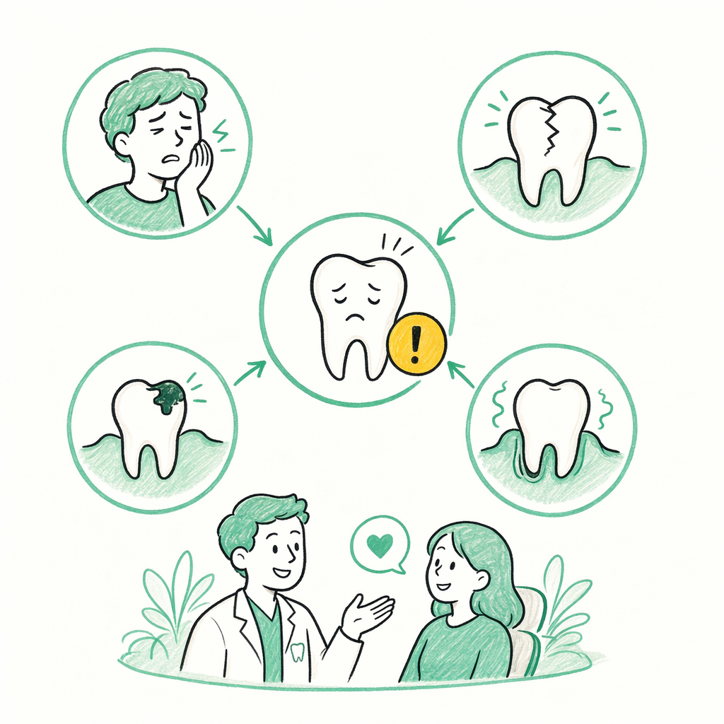 When an emergency tooth extraction may be needed — illustration