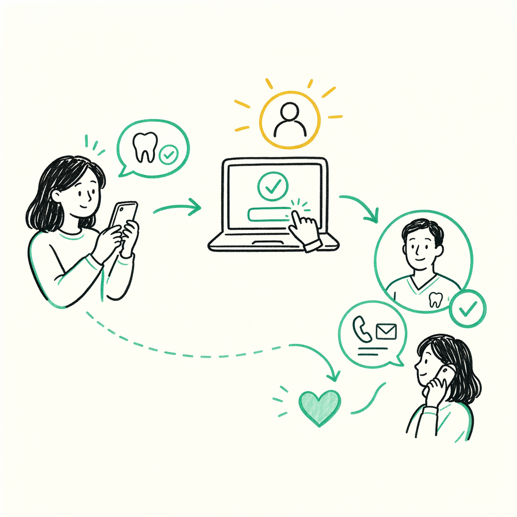 How to find care fast today — illustration