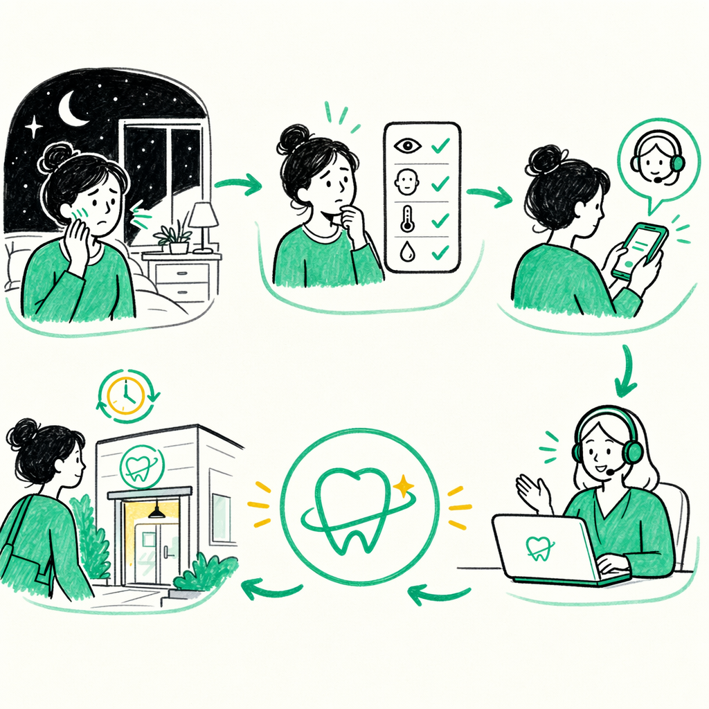 Illustration: A late-night abscess and a fast 24/7 visit