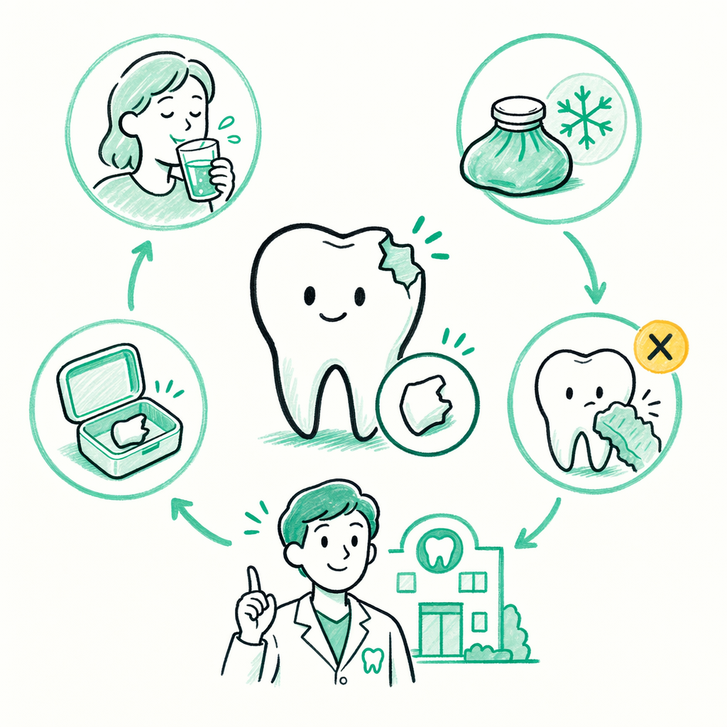 Illustration: Broken or chipped tooth — what to do now