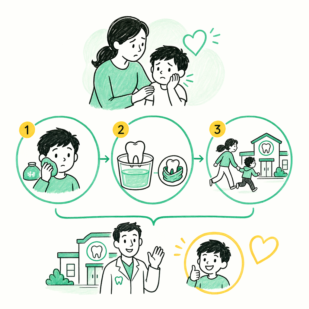 Illustration: Your child has a dental emergency — what to do