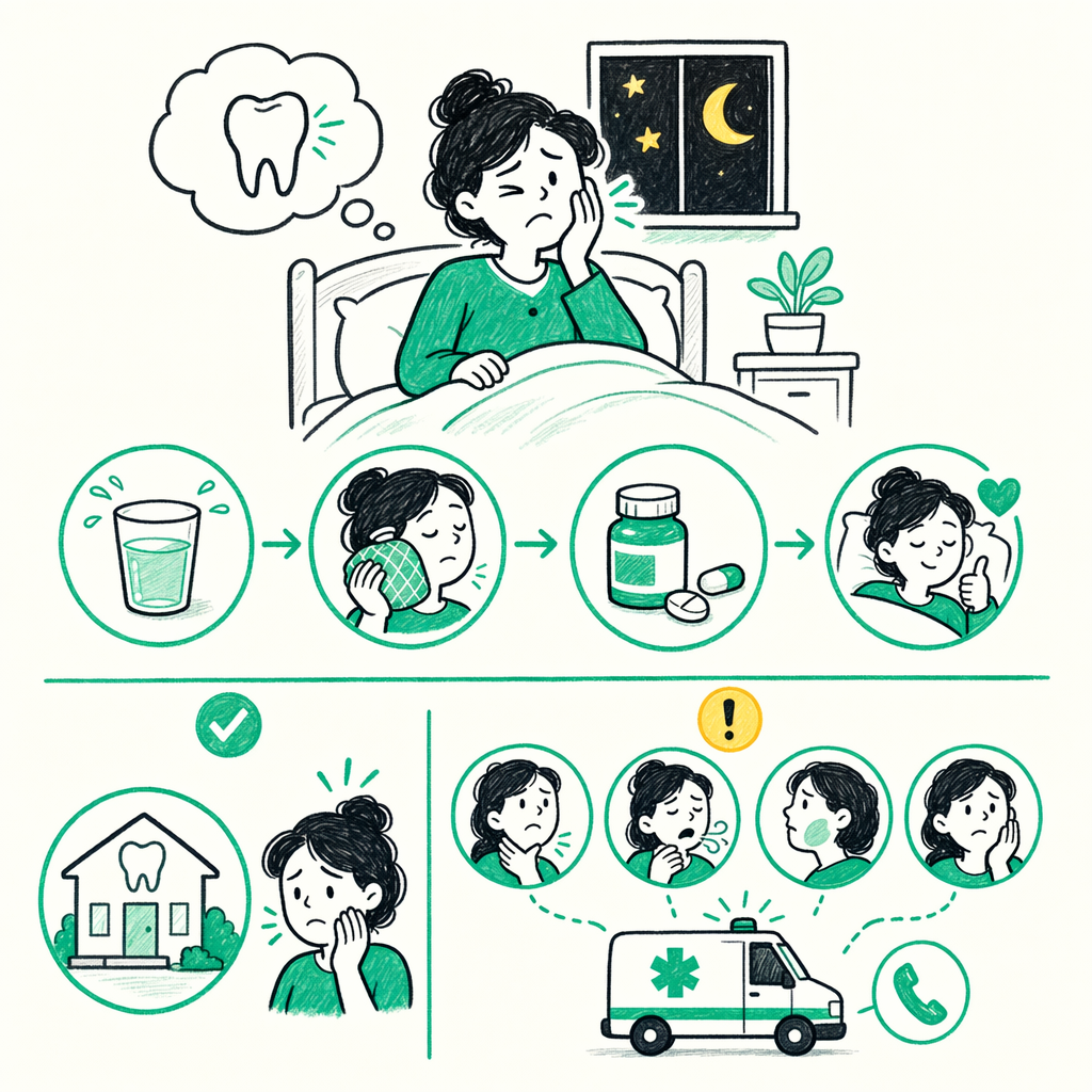 Illustration: Toothache at night — what to do until morning